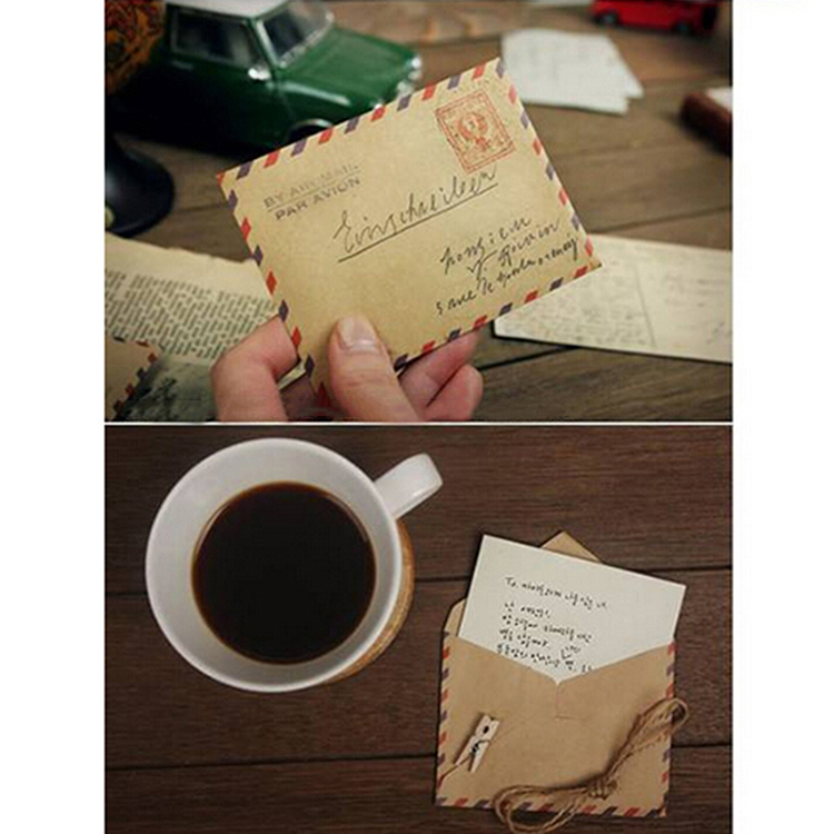 20 개/몫 (one bag) 빈티지 에펠 탑 종이 편지 한국어 편지지 미니 귀여운 카와이 크래프트 봉투 SD & HI